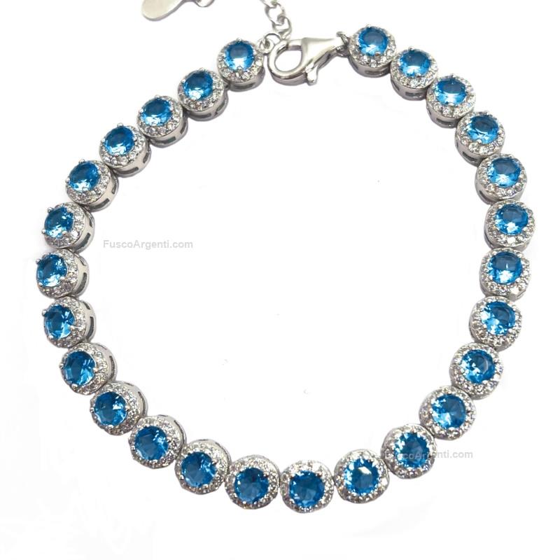 any-g silver bracelet with cubic zirconia