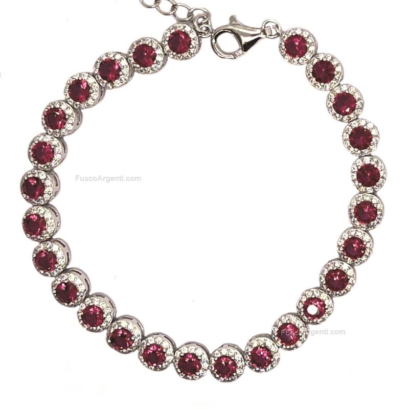 any-g silver bracelet with cubic zirconia