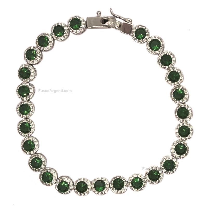 any-g silver bracelet with cubic zirconia