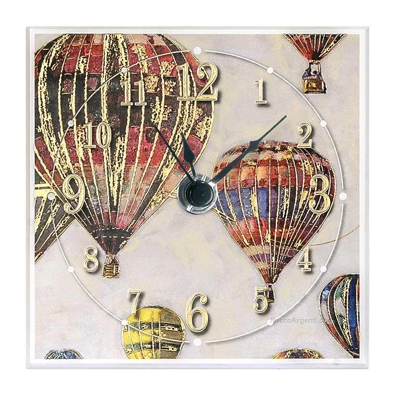atelier table clock hot air balloons