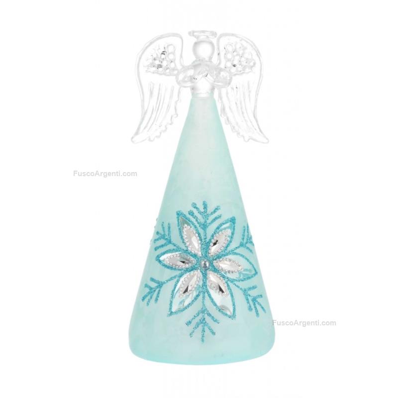 bagutta angelo in vetro azzurro