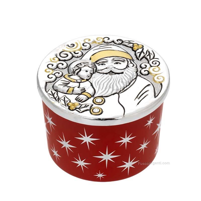 bagutta round candle santa claus
