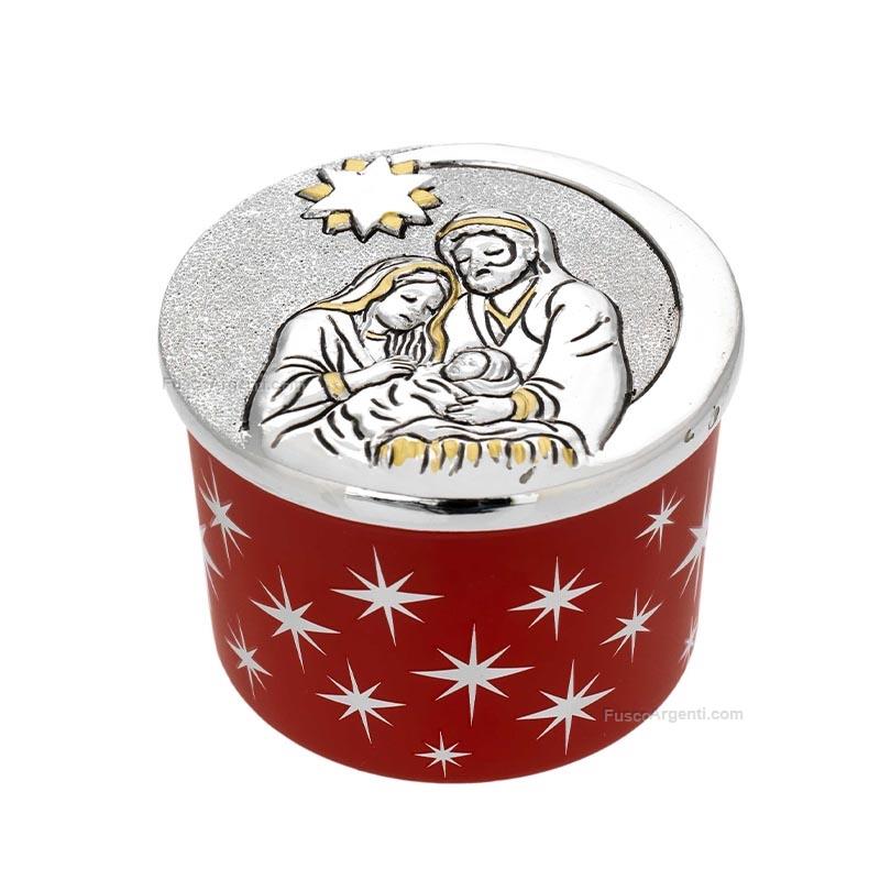 bagutta round candle holy family