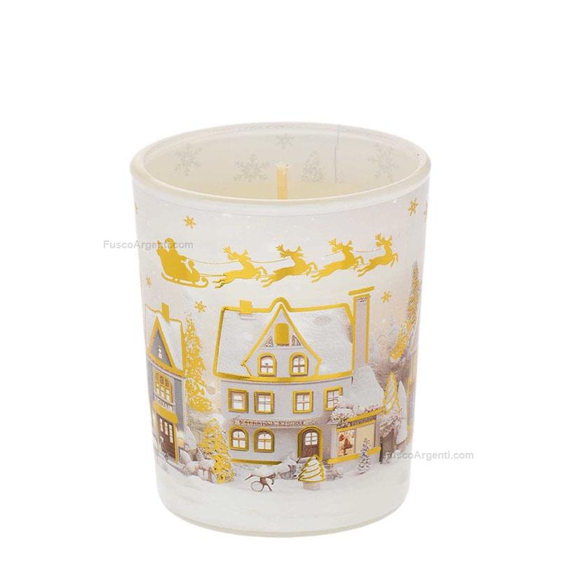bagutta candle snowy village