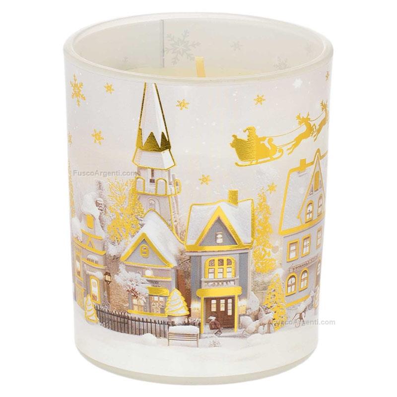 bagutta candle snowy village