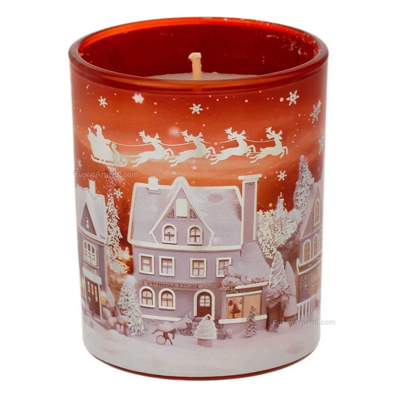 bagutta candle snowy village