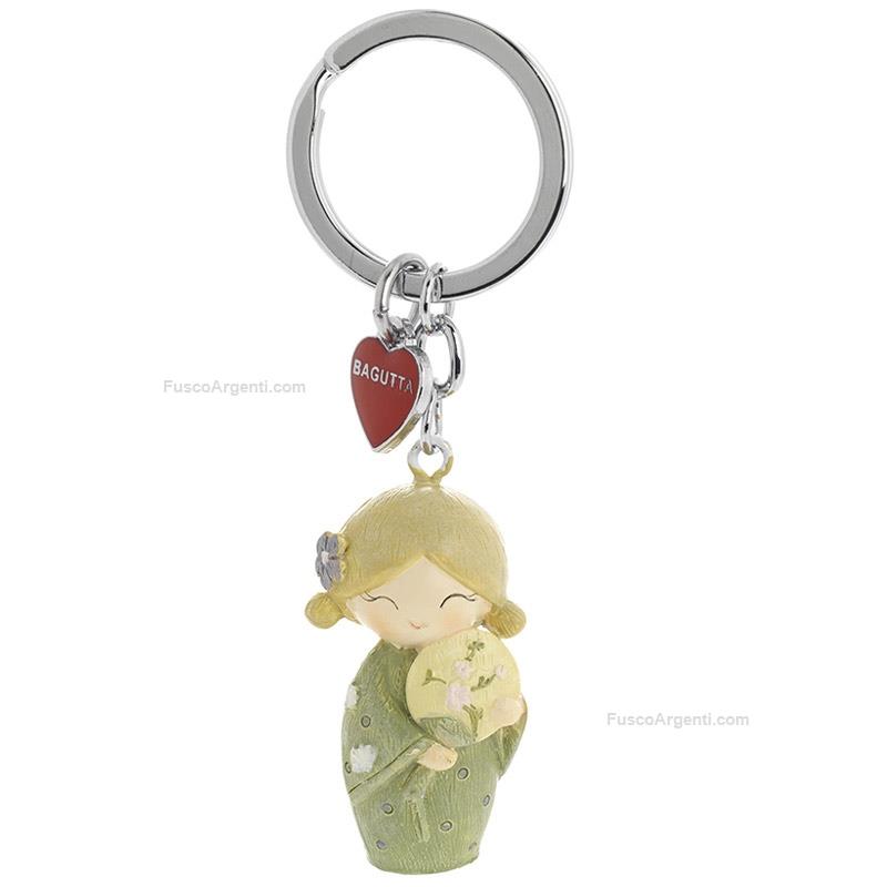 bagutta kokeshi with round fan