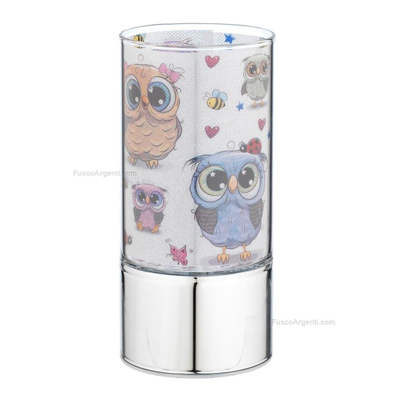 bagutta night lamp with owl decor