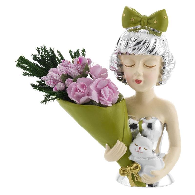 bagutta half-bust with bouquet