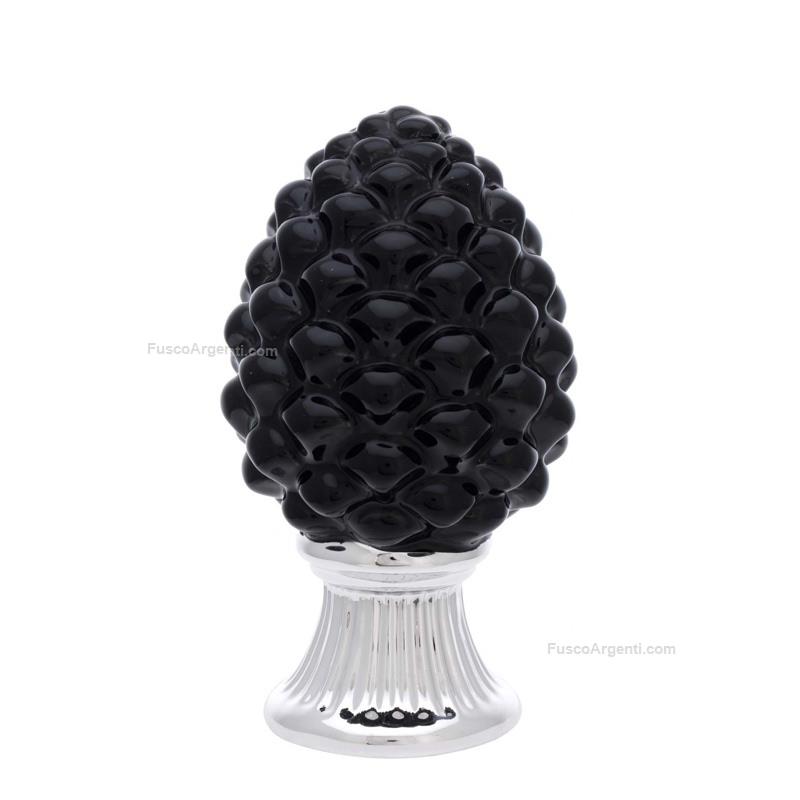 bagutta pine cone with silver base