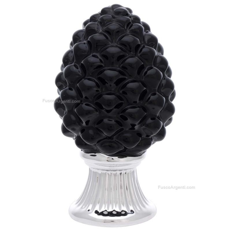 bagutta pine cone with silver base