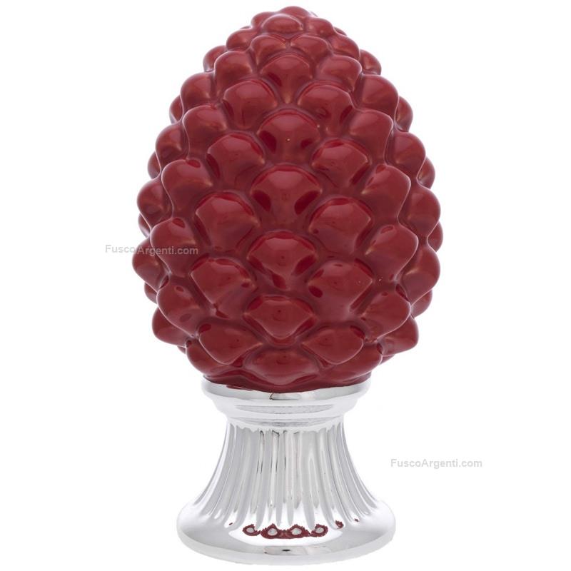 bagutta pine cone with silver base