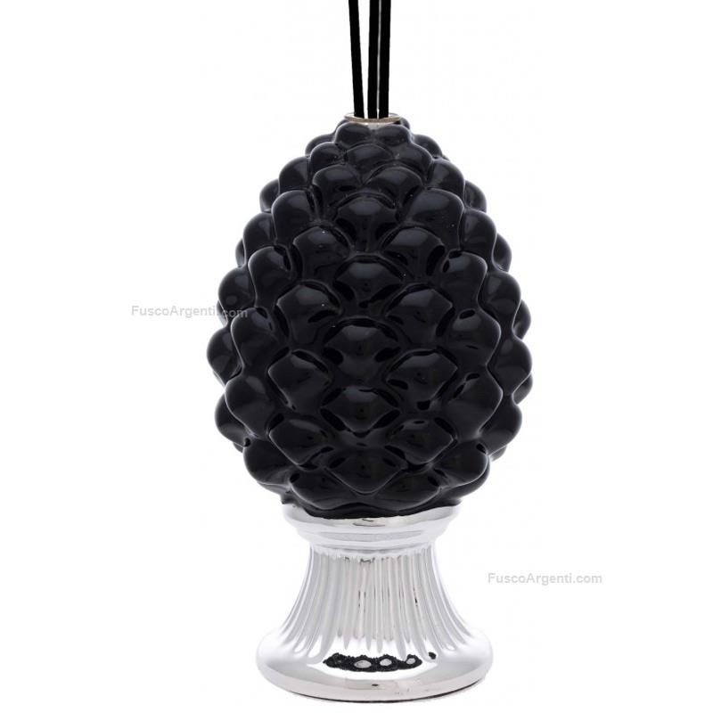 bagutta pine cone perfumer with silver base
