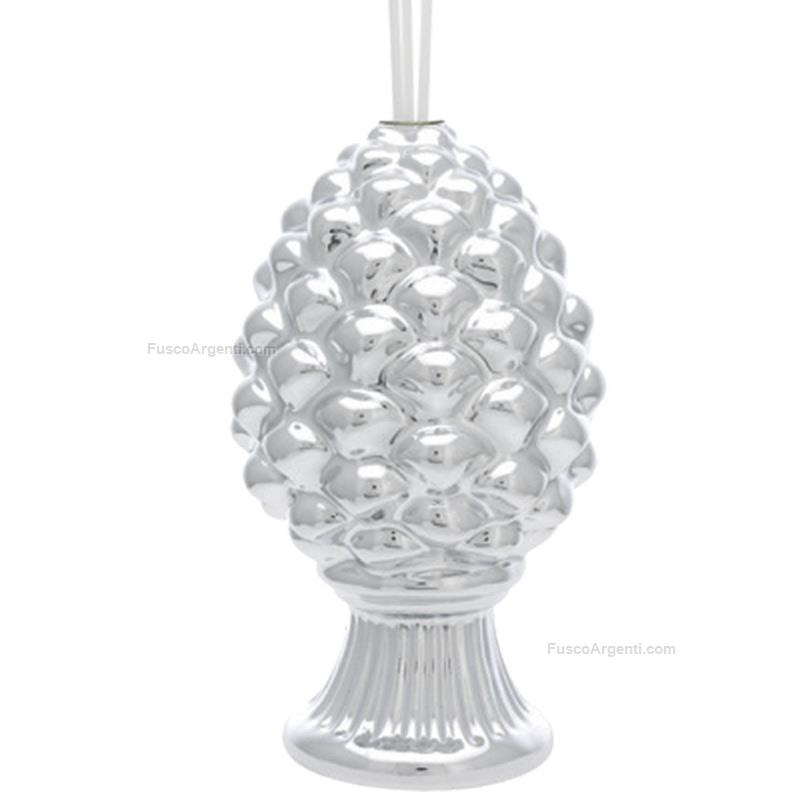 bagutta pine cone perfumer with silver base