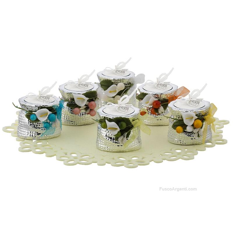 bagutta candleholders with lilies