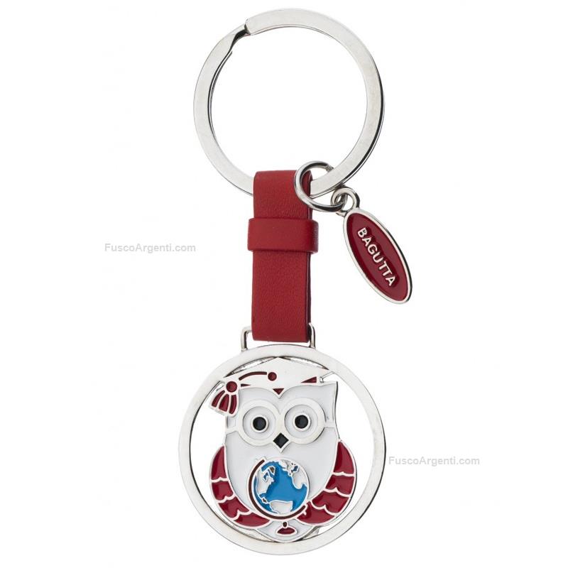 bagutta keychain owl with globe