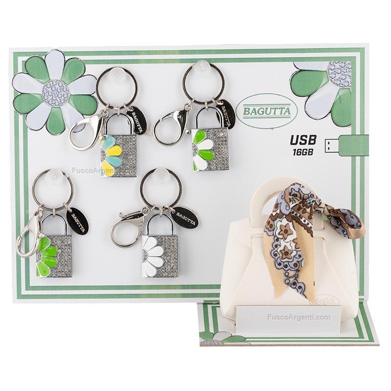 bagutta keychains padlock with usb memory