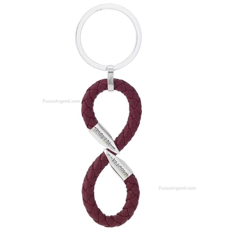 bagutta leather keychain