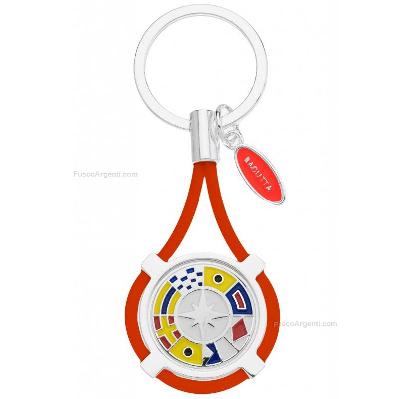 bagutta keychain enameled wind rose