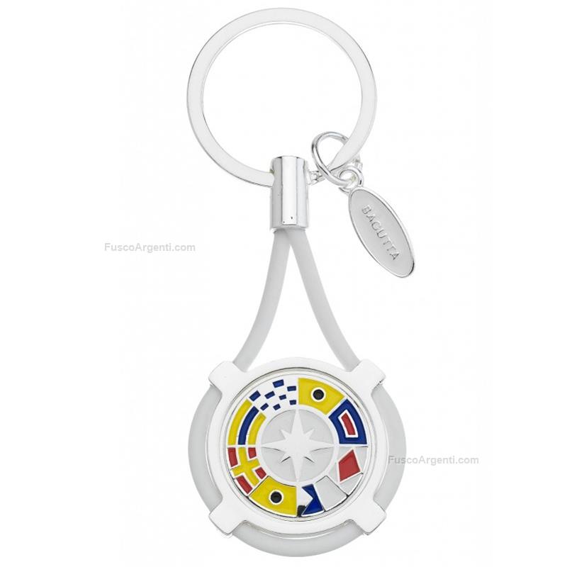 bagutta keychain enameled wind rose