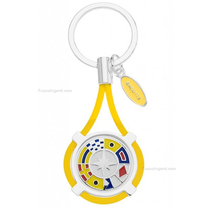 bagutta keychain enameled wind rose