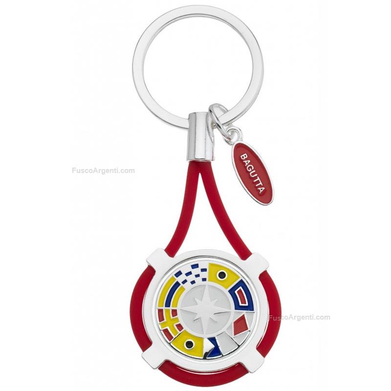 bagutta keychain enameled wind rose