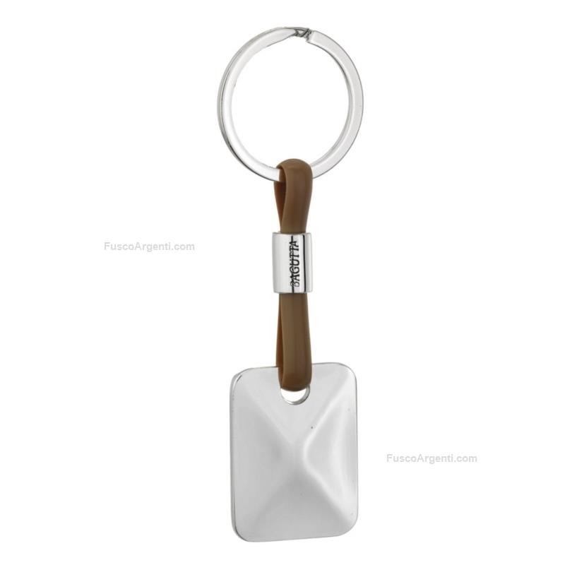 bagutta silver plated keychain