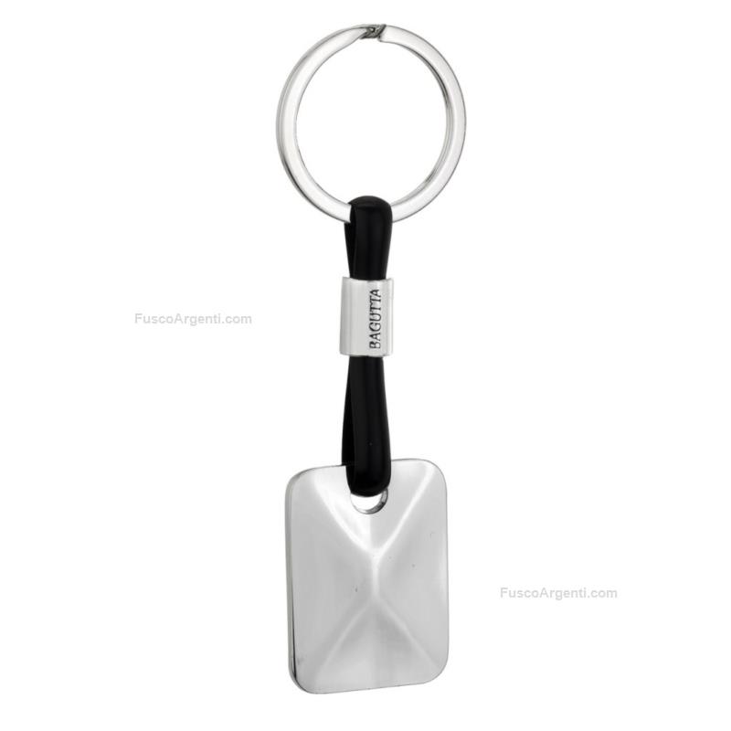 bagutta silver plated keychain
