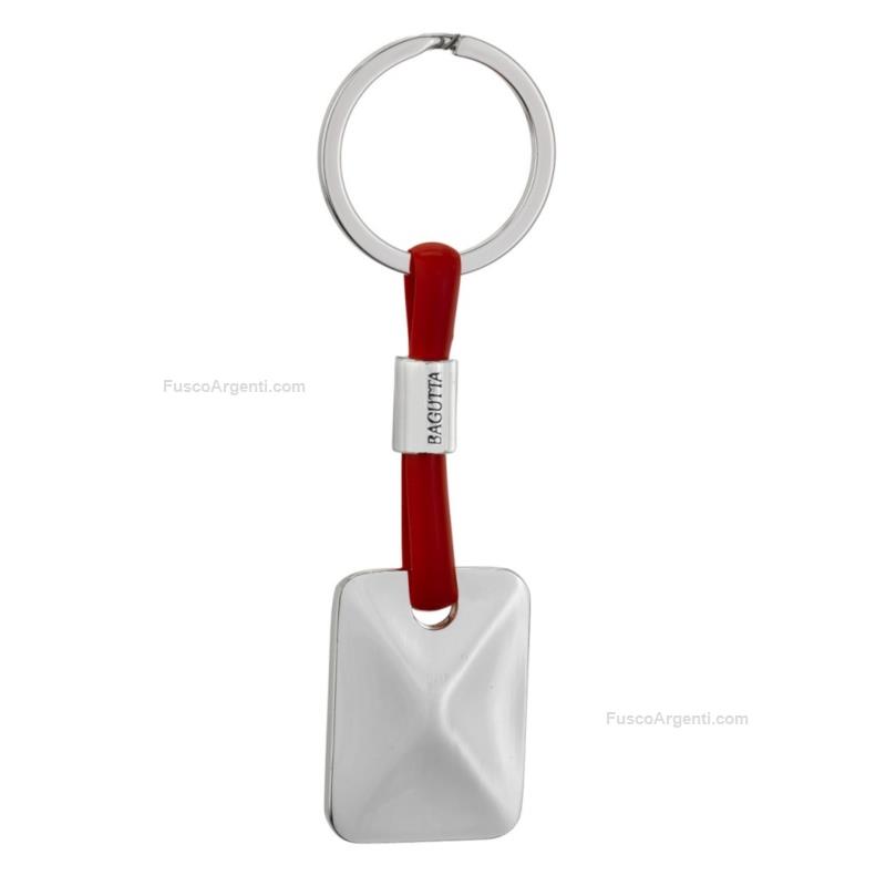 bagutta silver plated keychain