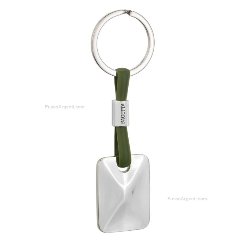 bagutta silver plated keychain