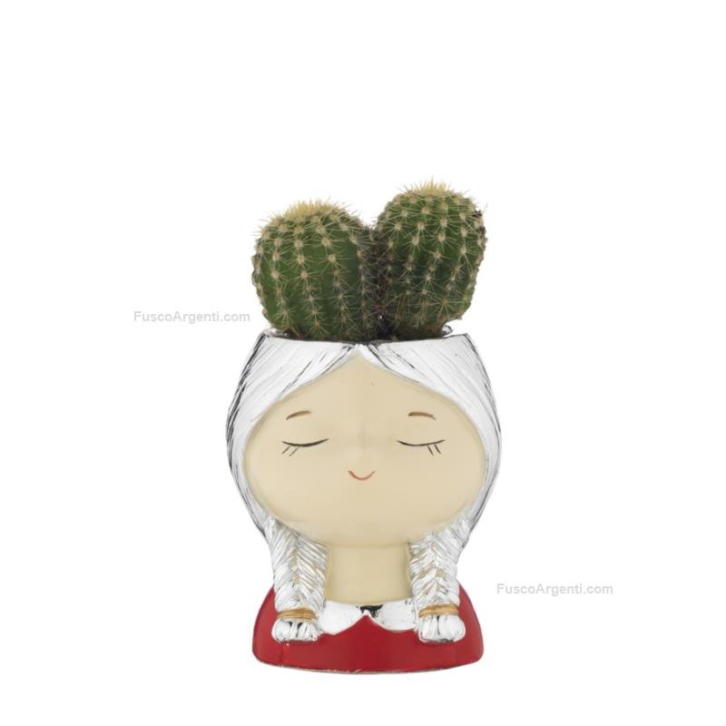 bagutta girl face vase holder