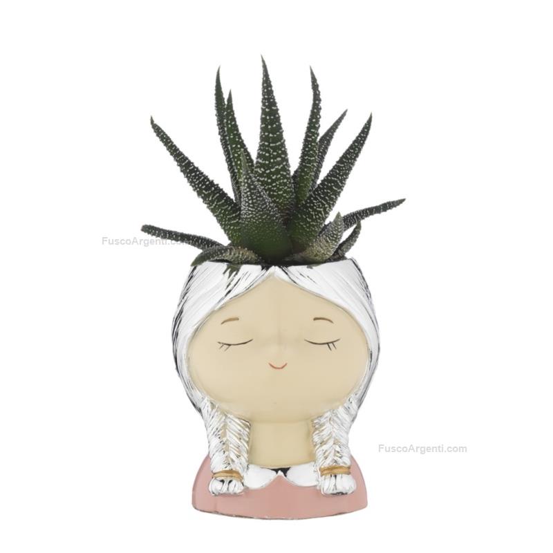 bagutta girl face vase holder