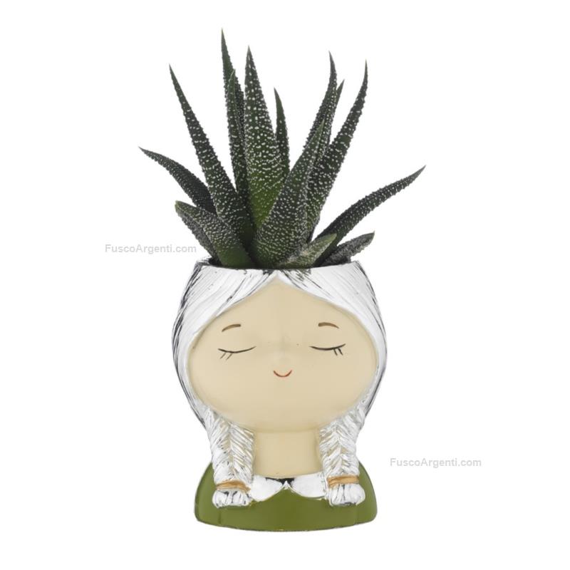 bagutta girl face vase holder