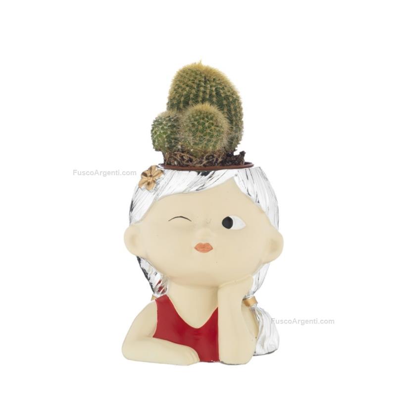 bagutta girl face vase holder