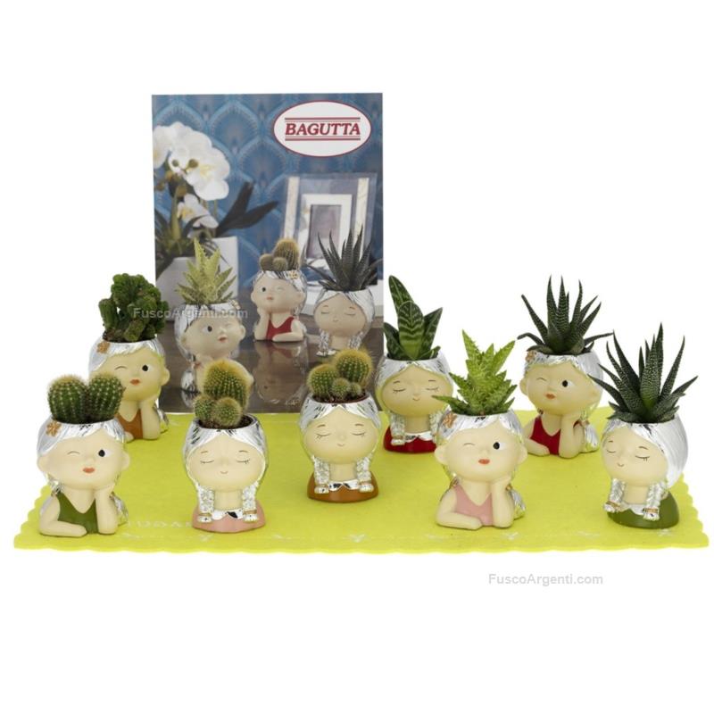 bagutta girl face vase holder