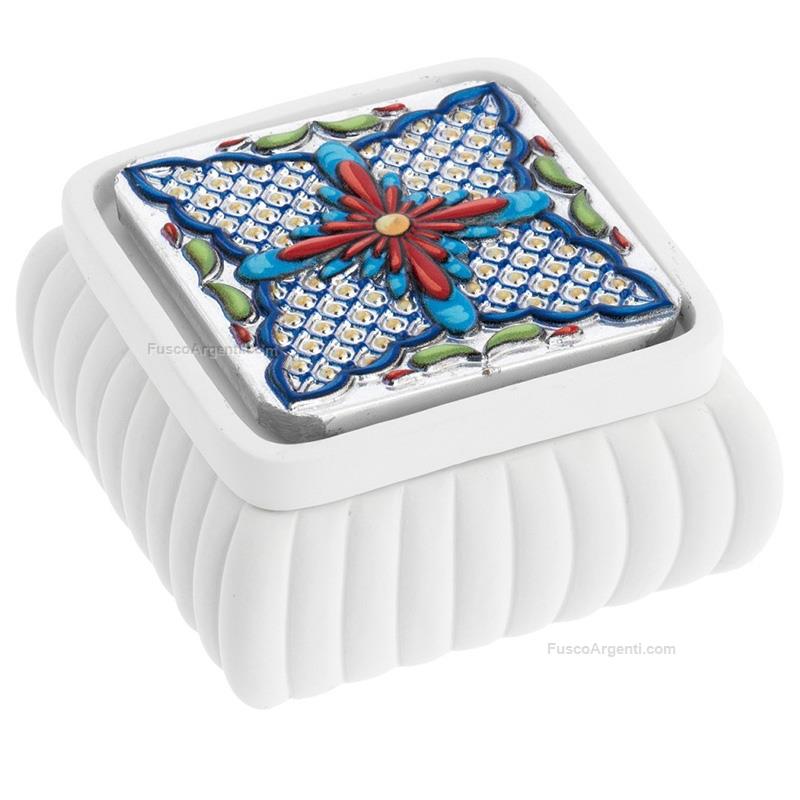 bagutta squared box majolica