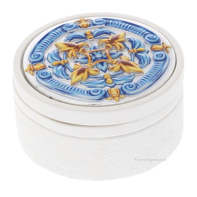 bagutta round box majolica