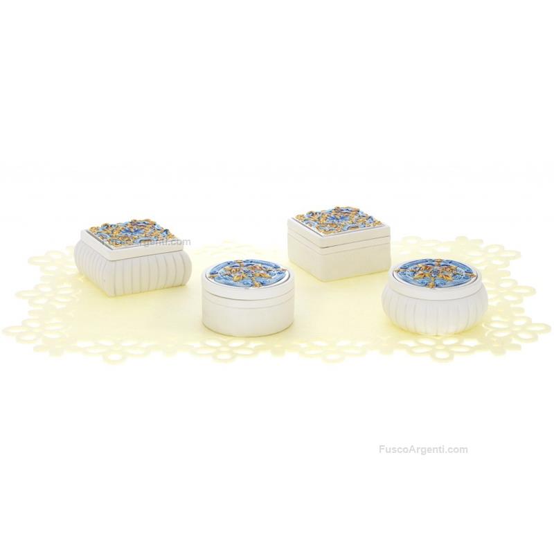 bagutta small boxes majolica