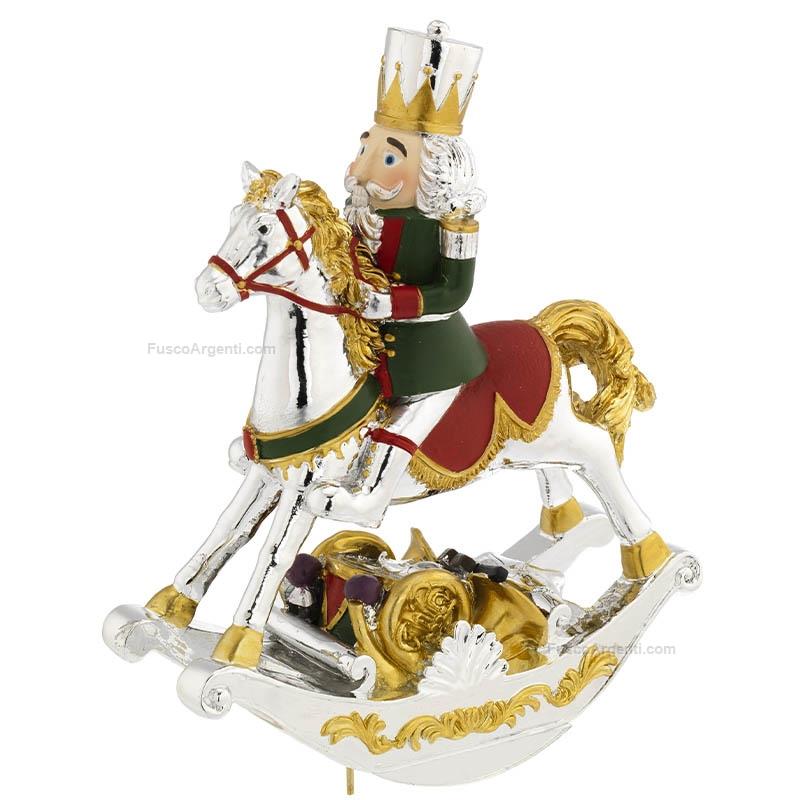 bagutta schiaccianoci su cavallo a dondolo