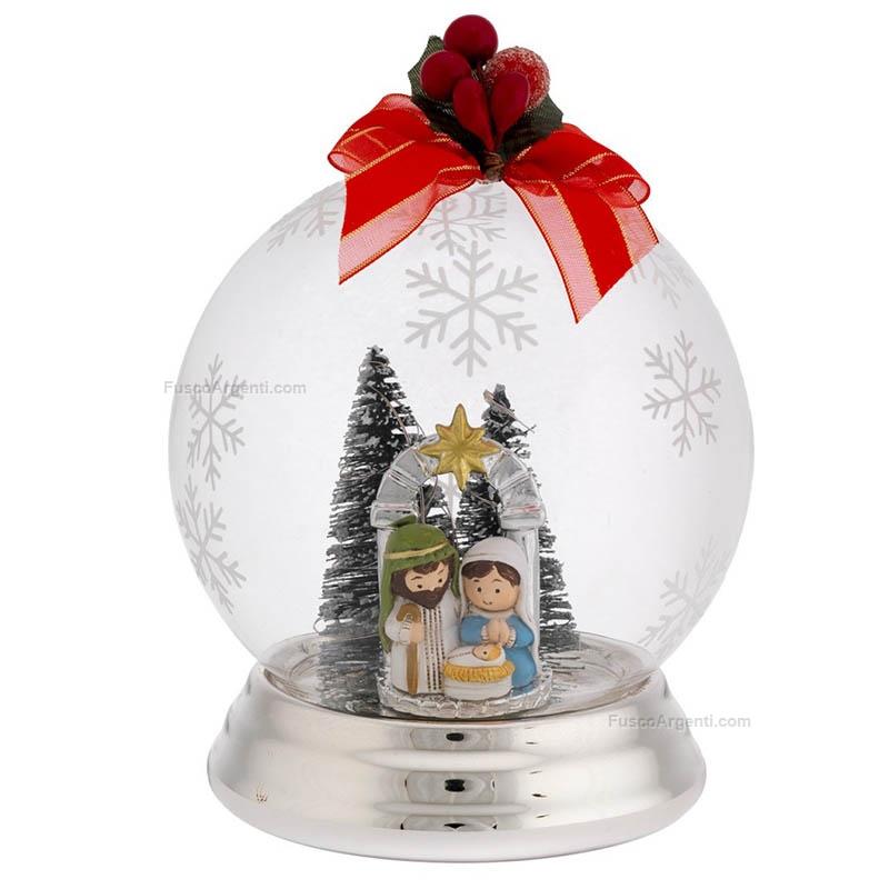 bagutta sfera natalizia con presepe