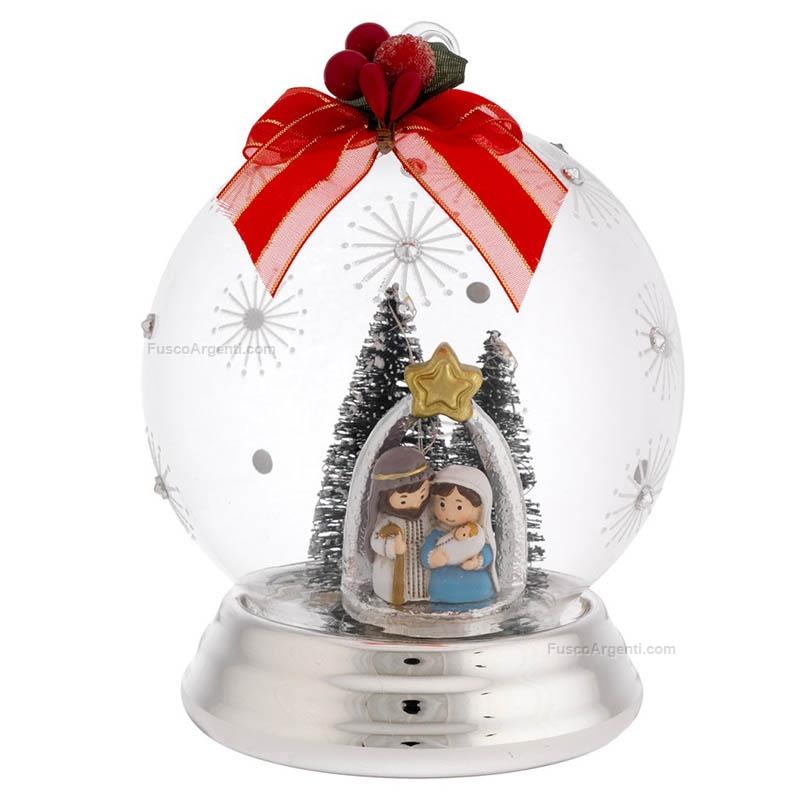 bagutta sfera natalizia con presepe