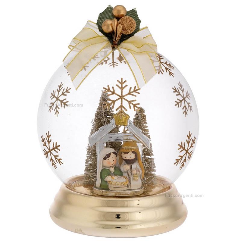 bagutta sfera natalizia con presepe