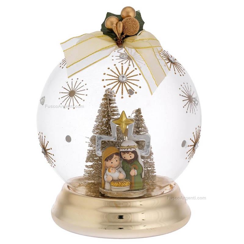 bagutta sfera natalizia con presepe