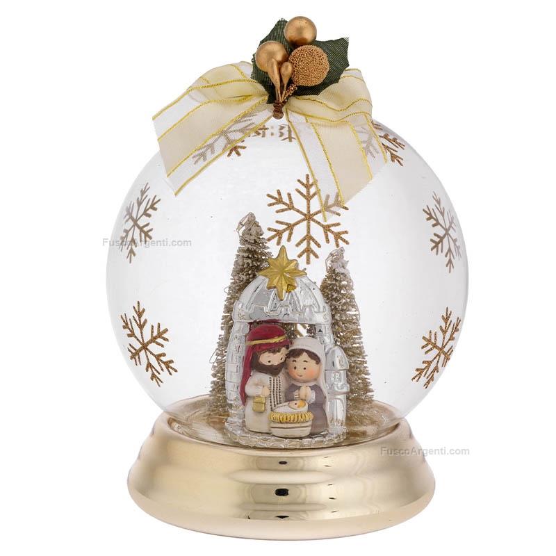 bagutta sfera natalizia con presepe