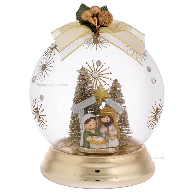 bagutta sfera natalizia con presepe