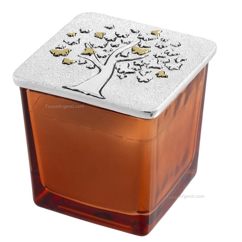 bagutta squared small vase with candle