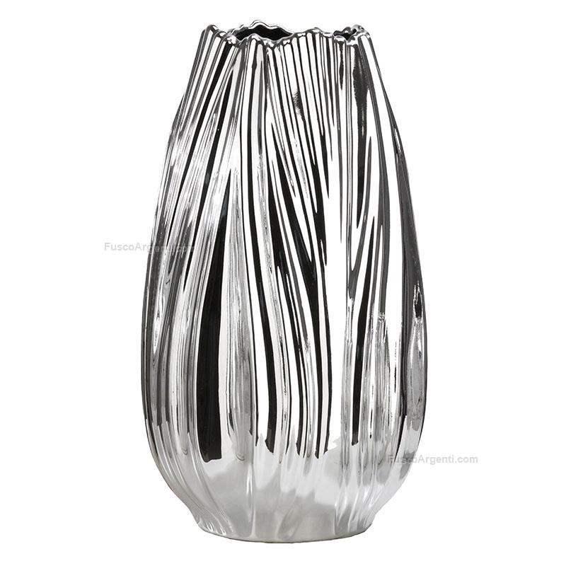 bagutta silver coated vase