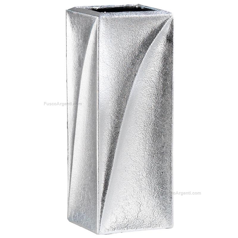 bagutta silver coated vase