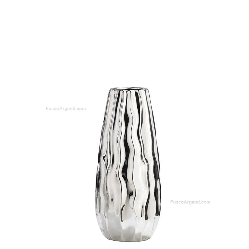 bagutta silver coated vase