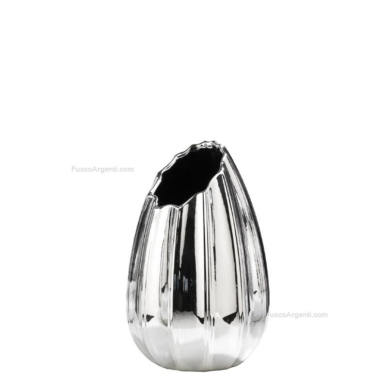 bagutta silver coated vase